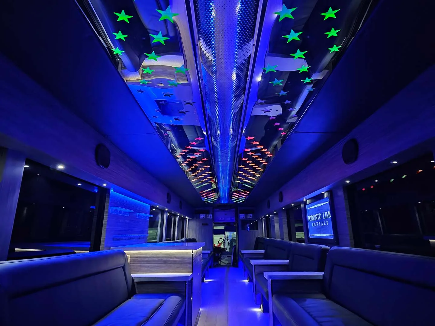 Party Bus (MCI-1) - 45-50 Passengers Interior