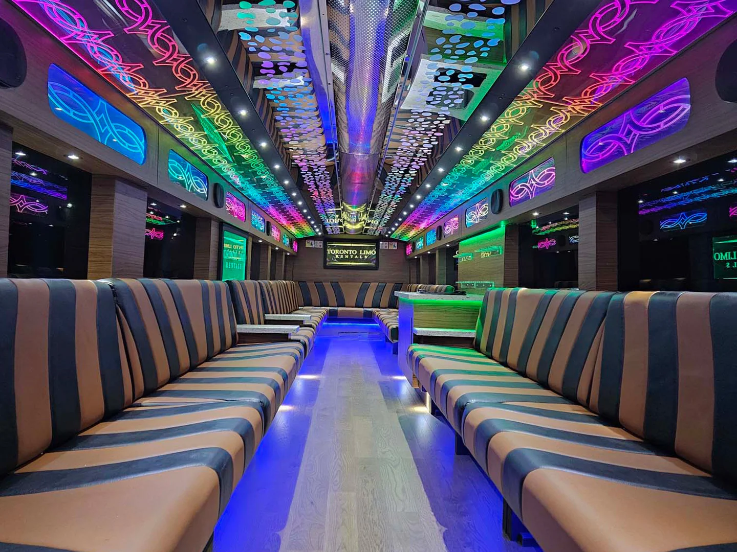 Party Bus (MCI-6) - 45-50 Passengers Interior